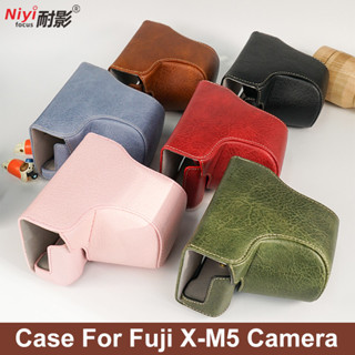  NIYI Túi đựng máy ảnh Fujifilm XM5 đầy đủ Túi đựng máy ảnh da Pu cho Fujifilm XM5 