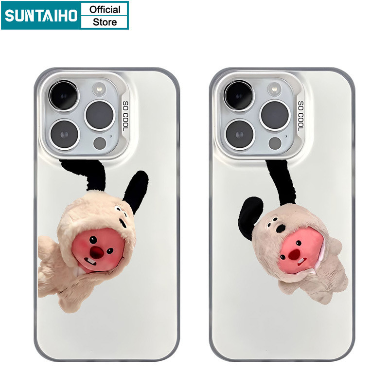 Suntaiho Ngộ nghĩnh Dễ Thương Họa Tiết Loopy Ốp lưng Iphone 16 15 14 13 12 11 Pro Max TPU Silicon Mề