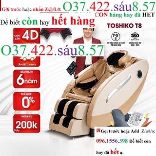 Ghế massage trị liệu toàn thân TOSHIKO T8 Bảo Hành 6 năm SP c