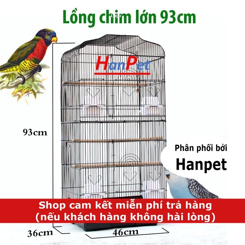 Lồng chim lớn cao 93cm (Lồng Vẹt, yểng, bồ câu)