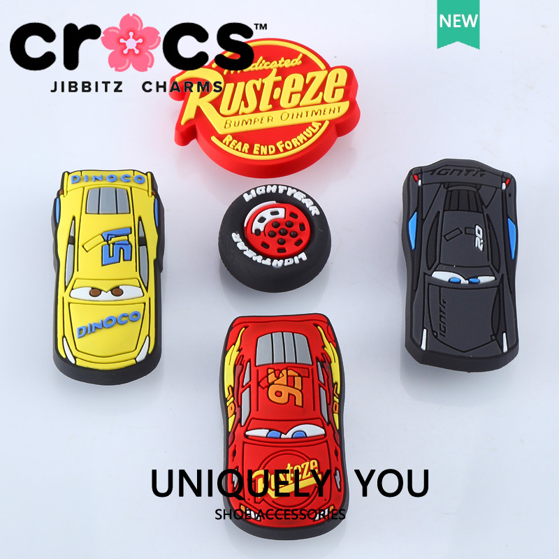 JJBXC charm Giày Khóa Lỗ Giày Phụ Kiện Giày Hoa Ô Tô McQueen Giày Thời Trang Phụ Kiện