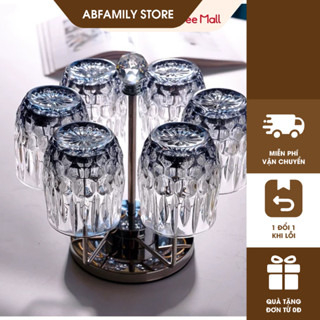 Bộ 6 Cốc Thuỷ Tinh 300ML Pha Lê Cao Cấp Màu Xanh Đen và Sang Trọng| Ly Thuỷ Tinh Dày Dặn Chịu Nhiệt Tốt 0607HB