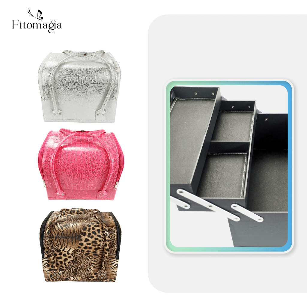 [Fitomagia06] Cốp Đựng Đồ Nails - Hộp Đựng Nail Giả Da Fitomagia Chuyên Dụng Đẹp Mắt Lịch Sự