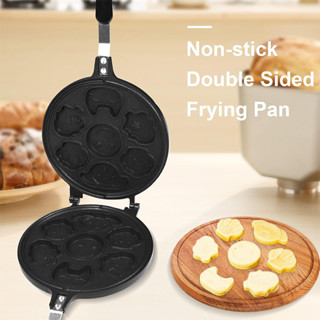 Khuôn Nướng Bánh Bông Lan Hình Thú 7 Ô, Chảo Nướng Bánh Đường Phố 7 Hình Thú Ngộ Ngĩnh - Cartoon Cake Waffle Pan