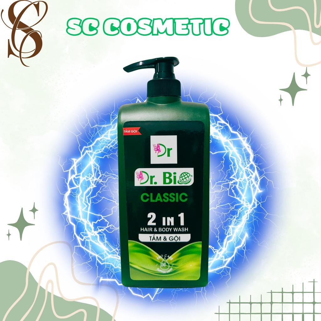 1 chai tắm gội nam DR.BIO hương ROMANO 2 IN 1 cổ điển lịch lãm dành cho nam