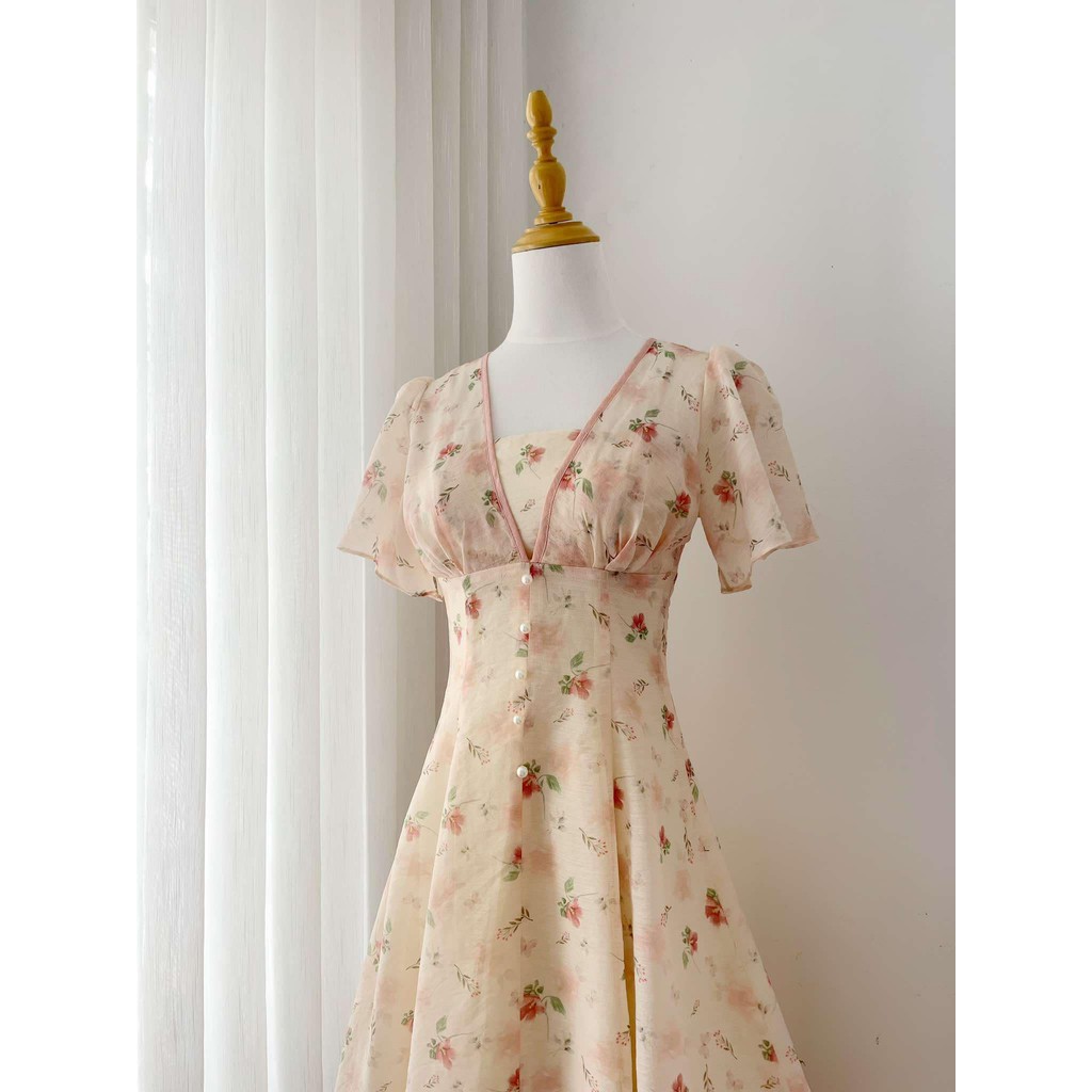 TIELA Đầm váy hoa cổ viền - Pansy Dress | BigBuy360 - bigbuy360.vn