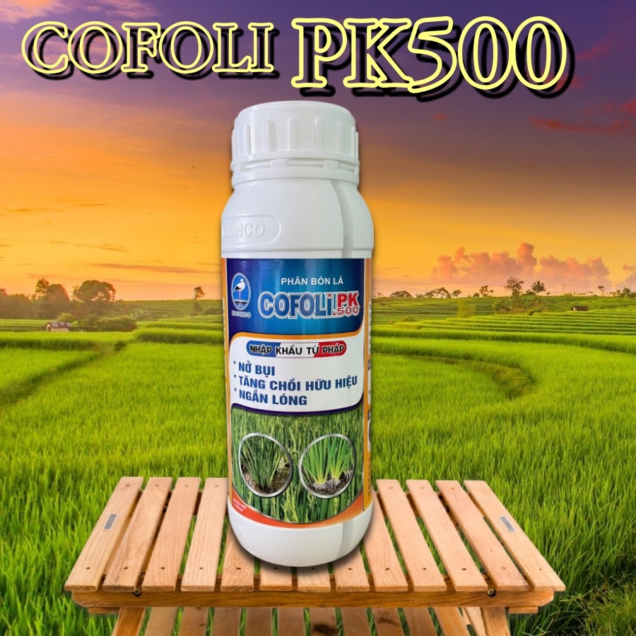 [Phân bón lá] Cofoli PK500 (450ml) - Nở bụi, tăng chồi, ngắn lóng