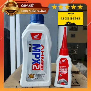 COMBO nhớt MPX2 + nhớt hộp số Transmission Gear Oil nhập khẩu chính hãng Honda Indonesia