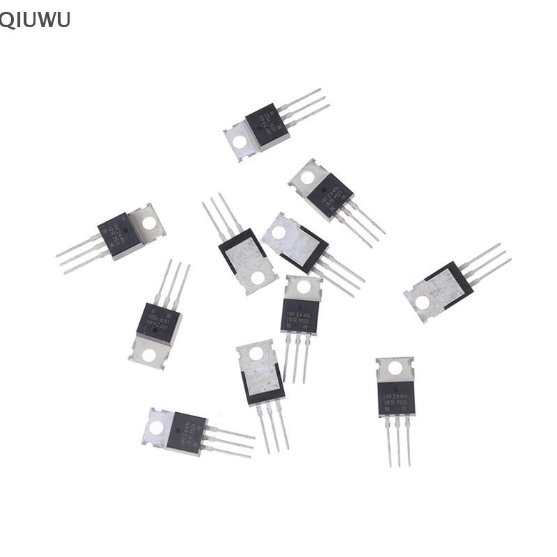 Qiuwu 10 chiếc 55V 49A IRFZ44N IRFZ44 Bộ chuyển đổi nguồn MOSFET N-Channel.