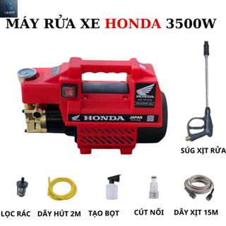 Máy rửa xe áp lực honda 3500w lõi đồng cực khỏe,đầy đủ phụ kiện, bảo hành 1 năm