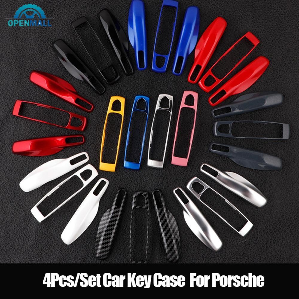 Openmall 4 Cái / bộ Vỏ Chìa Khóa Từ Xa Thông Minh Ô Tô Fob Bao Gồm Bộ Vỏ Cho Porsche Cayman Cayman 9