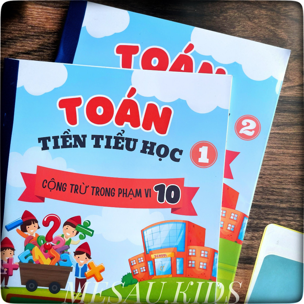 Học Liệu Toán Tư Duy - Toán Tiền Tiểu Học MESAUKIDS Dành Cho Trẻ Mầm Non Tiểu Học 4-6 Tuổi Viết Xóa 
