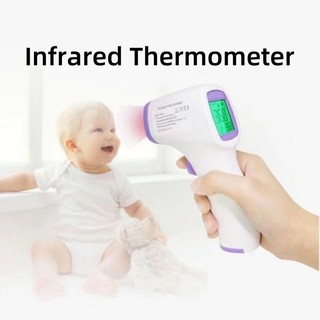 Nhiệt kế hồng ngoại EVEBOT, đo nhiệt độ trán, màn hình ba màu, thao tác dễ dàng