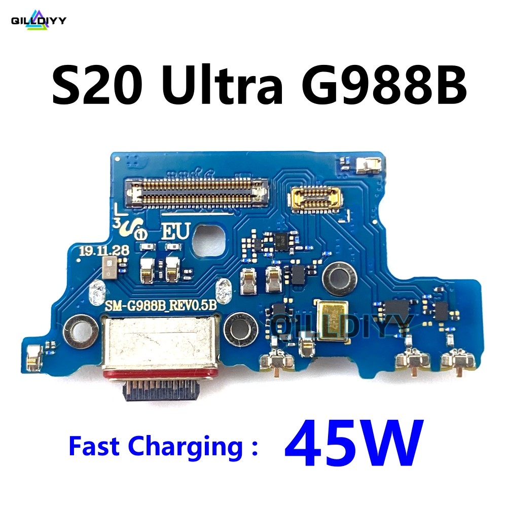 1 Chiếc Dành Cho Samsung Galaxy S20 Ultra 5G G988B USB Sạc Kết Nối Ban Sạc Dock Cổng Mic Đuôi Cắm Cá