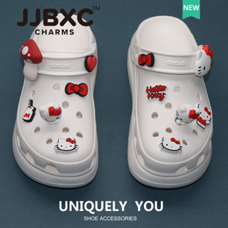 JJBXC Charm phụ kiện giày cross Khóa Trang Trí Hello Kitty Hoạt Hình Dễ Thương DIY Thời Trang Sticker Dép Cross