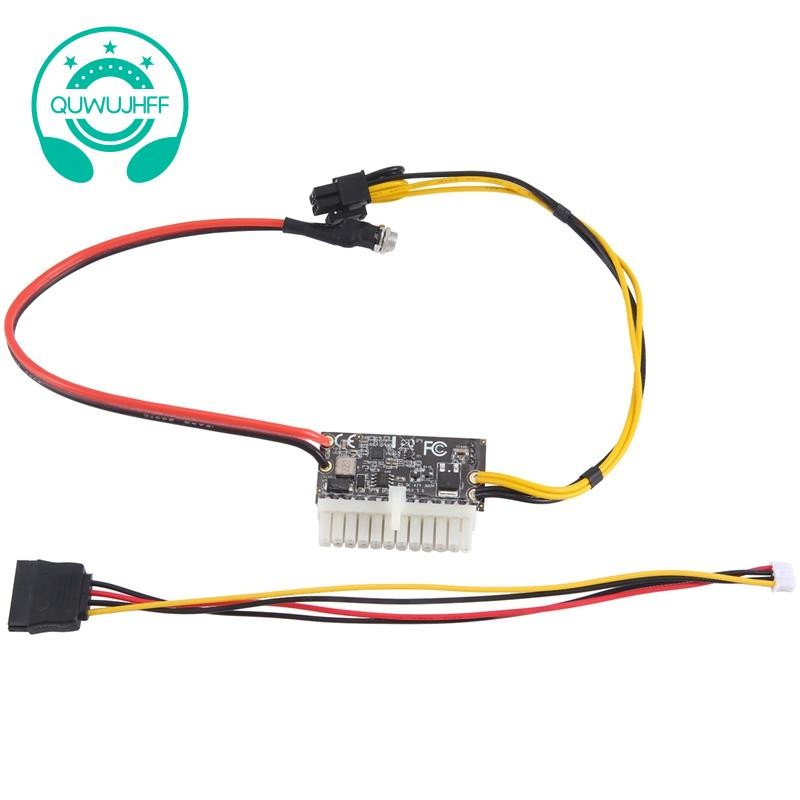 Công suất cao 300W 12V DC5.5X2.5MM Đầu vào DCATX PSU Pico ATX Công tắc khai thác PSU 24Pin MINI ITX 