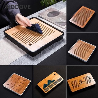  KIDDOVE Khay Đựng Trà Bằng Gỗ Tre Nhiều Kiểu Dáng Đa Năng Tiện Lợi 
