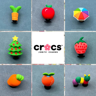 Charm 3D cross Jibbitz Giày Khóa Lỗ Phụ Kiện Hoa Ba Chiều Hoạt Hình Trang Trí Cây Giáng Sinh Trái Cây Động Vật Thời Trang Sticker Dép cross