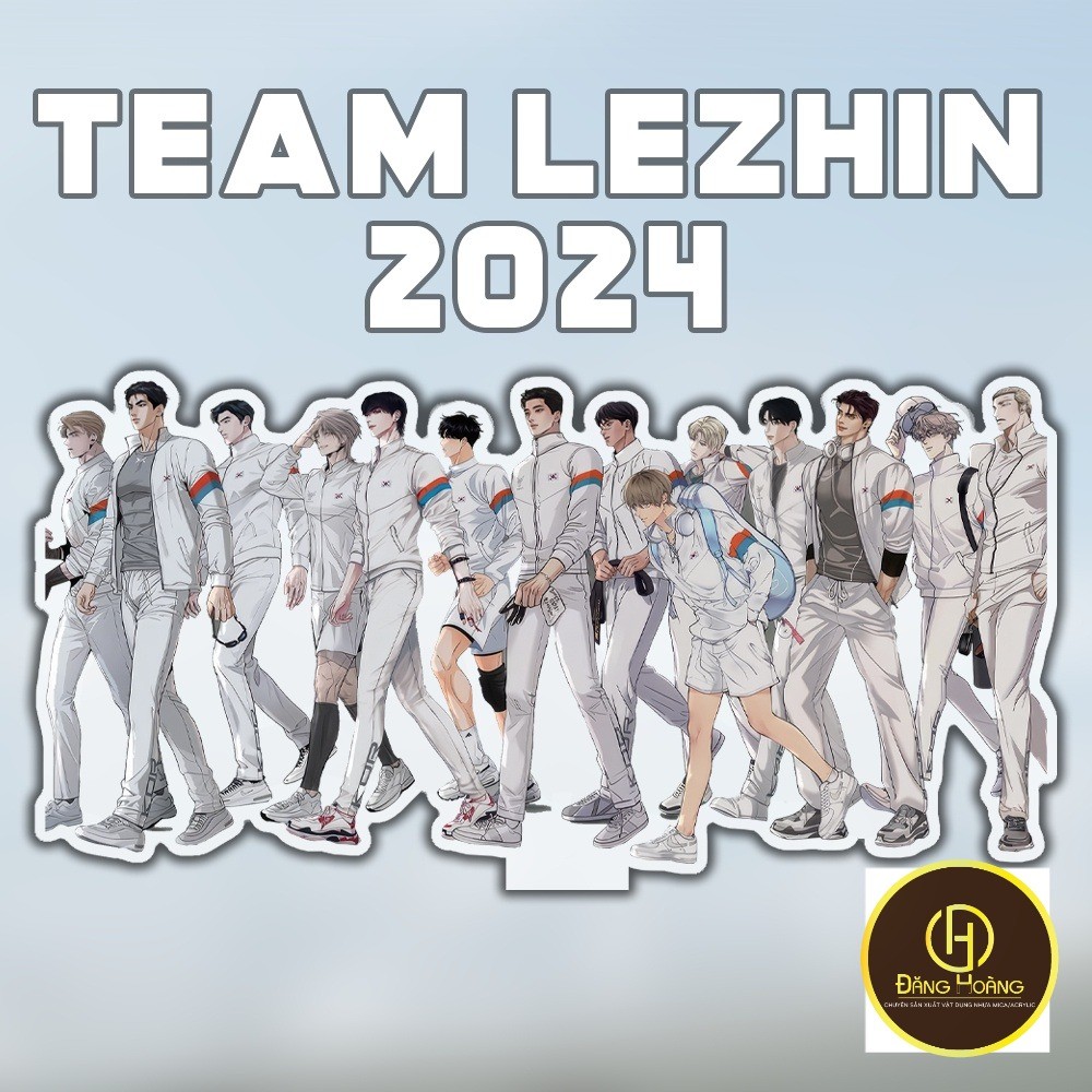 Mô Hình Standee và Móc Khóa Manhwa BL Lezhin Calendar 2024  DH