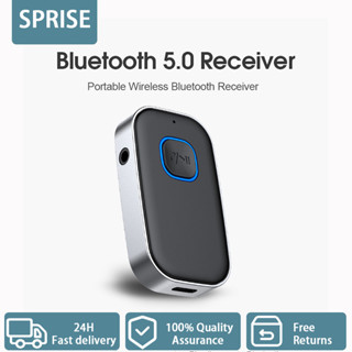 Sprse J22 Bluetooth 5.0 Bộ thu âm thanh Giắc cắm AUX 3,5 mm cho loa ô tô Bộ chuyển đổi thu nhạc PC có mic