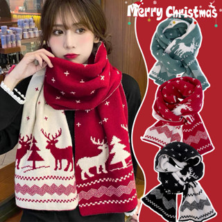  Khăn quàng cổ hươu nai sừng tấm Giáng sinh - Ấm áp Làm dày Mềm mại Thoải mái Hai mặt Khăn choàng lớn - Khăn quàng cổ họa tiết bông tuyết tuần lộc mùa đông - Khăn đôi Quà tặng Giáng sinh năm mới 