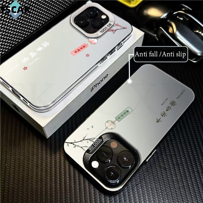 Ốp điện thoại họa tiết tua rua đẹp Chinoiserie cho Redmi Note 13 12 11 10 9 8 Pro + 12 Turbo 12 Pro 