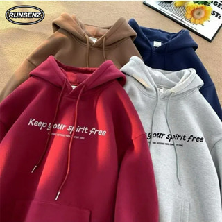 M-5xl Mùa Đông Hàn Quốc Áo Có Mũ Trùm Đầu Màu Đỏ Nam Plus Kích Thước Áo Khoác Dày Nhiệt Thường Ngày Rời Áo Chui Đầu