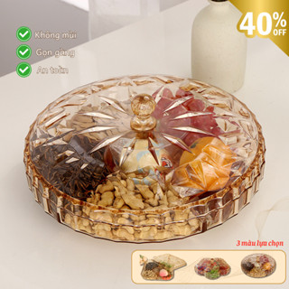 Khay Mứt Tết Joful Home, Đựng Bánh Kẹo Trong Suốt, Đa Dạng Mẫu, Trang Trí Bàn Ngày Tết