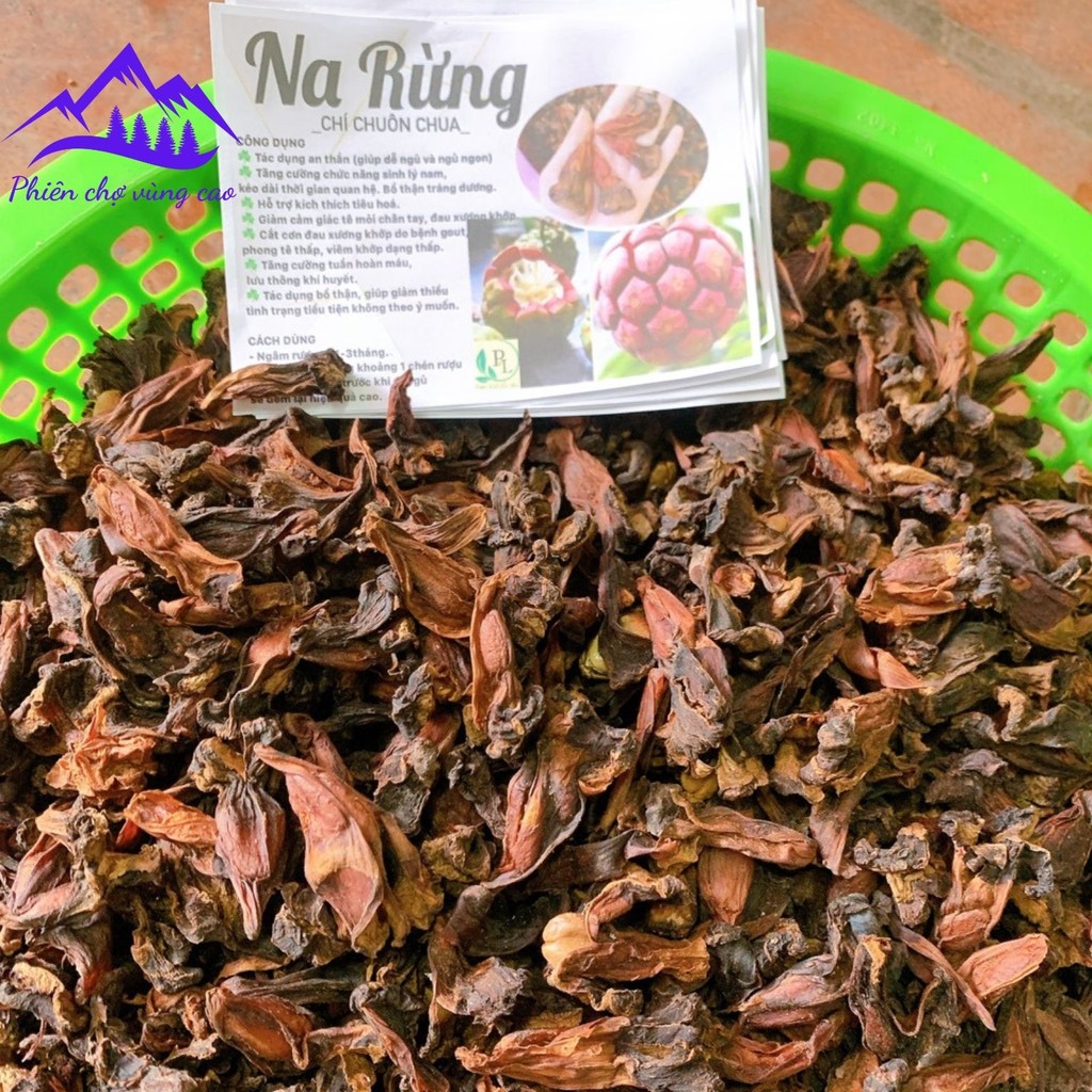 Quả na rừng (chí chuôn chua) Tây Bắc khô ngâm rượu loại 1 được phơi, sấy khô từ quả na rừng tươi, ch