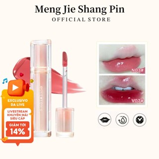 Son Bóng OULESONG Bùn Môi Màu Romand Thạch Pha Lê Nhẹ Đậm Đặc Chống Dính Chống Thấm Dưỡng Ẩm