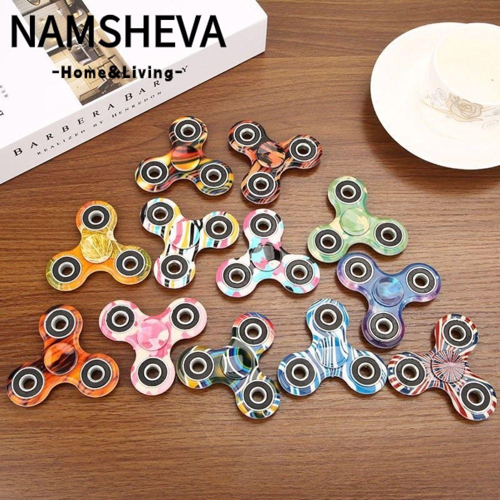 Namsheva EDC Fidget Spinner, Máy quay cầu vồng PVC giải nén, Mạ màu đơn giản Chống lo âu Fidget Spin