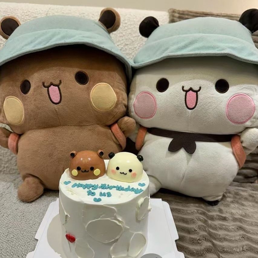 Bubu và Dudu Panda Sang Trọng Đồ Chơi Gấu Dễ Thương Nhồi Bông Gối Mềm Động Vật Bông Đồ Chơi Búp Bê