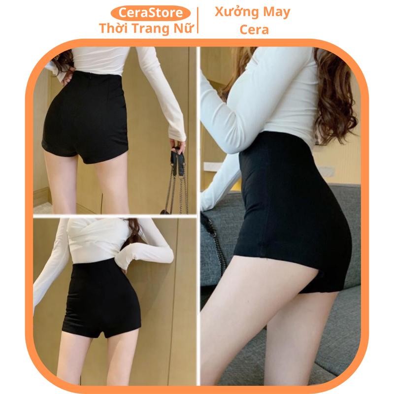 Quần Short Nữ Idol Hách Dáng, Quần Đùi Nữ Hách Chân Tôn Dáng Chất Umi Hàn Khóa Sau - Cera Store Wome