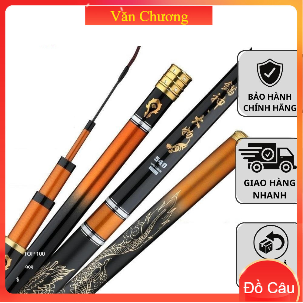 Cần Câu Tay Đế Vương Chư Hầu 6H Chuyên Săn Hàng , Cần Cầu Đài 6h Đế Vương (TẶNG 1 NGỌN PHỤ ) - Văn C