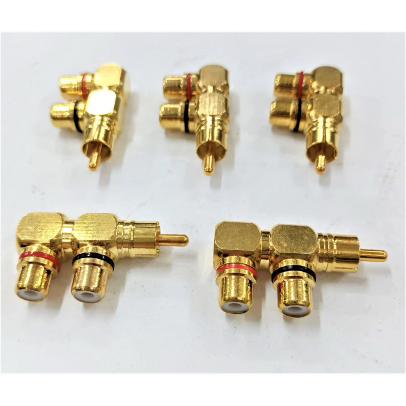 Rắc Chia 1 Hoa Sen Ra 2 AV Đồng Jack chia audio 2 RCA âm sang 1 RCA dương