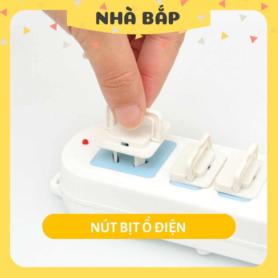 Combo Nút Bịt Ổ Điện 2 Chân Và 3 Chân Bảo Vệ An Toàn Cho Bé Yêu - Nhà Bắp Store