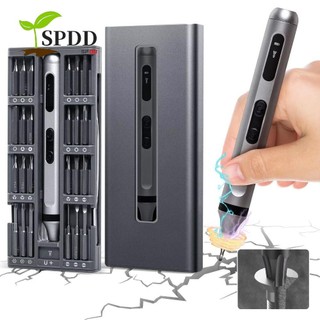 Bộ tuốc nơ vít, Bộ tuốc nơ vít điện sạc nhanh Type-C, Công cụ sửa chữa điện thoại di động Bộ công cụ sửa chữa điện chính xác 50 trong 1 có thể tháo rời