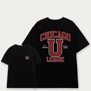 Áo thun CHICAGO vải cotton oversize tay lỡ form rộng 6753