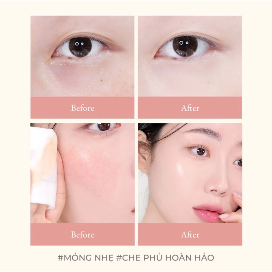 Ảnh 5 của Kem Che Khuyết Điểm Aperire Daydream Cover Tip Concealer, chống nước, che phủ hoàn hảo Spf30