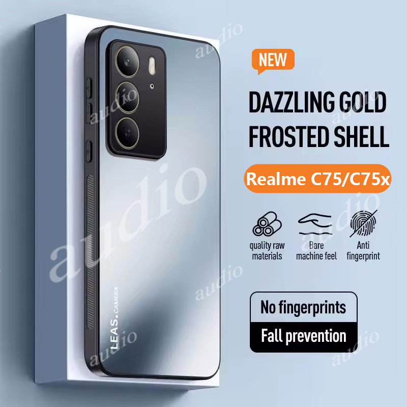 Ốp điện thoại mờ AG sang trọng realme c75 c75x 4G cho realme c75 c75x realmeC75 4G Vỏ nhựa TPU mềm m