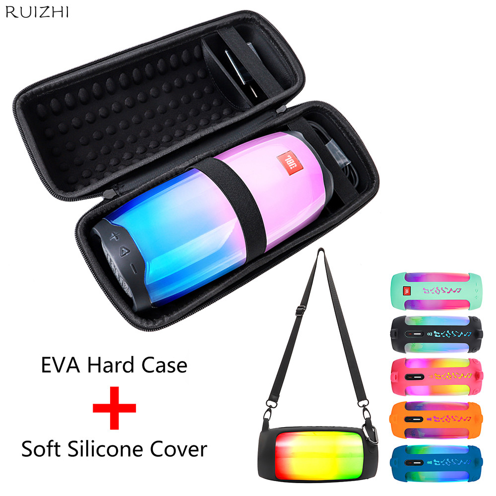 Túi lưu trữ dây kéo du lịch cứng EVA cho loa JBL Pulse 4 Vỏ silicon mềm cho JBL Pulse4