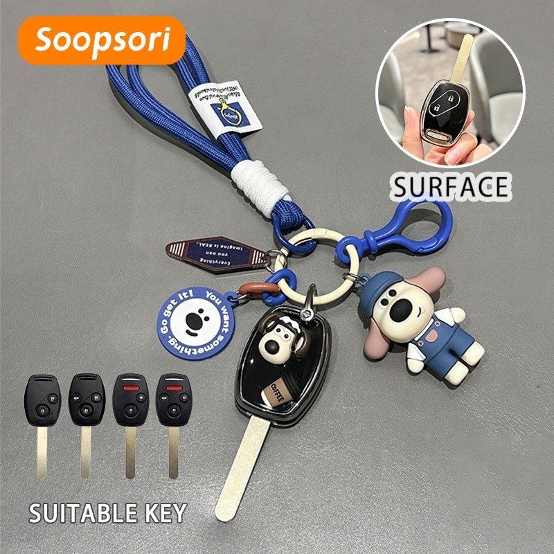 Soopsori TPU Chìa Khóa Chìa Khóa Vỏ Chìa Khóa Cho Xe Honda Civic FD Honda City Honda Accord Honda St