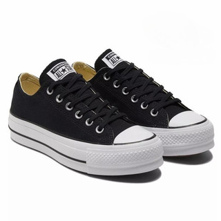 [100% nguyên bản] giày thể thao*_Converse Chuck Taylor all Star black canvas lift low Nam Nữ