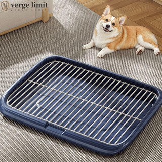 Khay bô cho chó VERGE LIMIT, Ngăn ngừa bắn tung tóe cho chó có thể tháo rời Khay vệ sinh trong nhà, Khay tiểu cho chó Chống rò rỉ có xẻng Hình chữ nhật Chó Poop Collector Puppy
