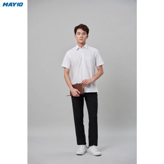 Áo sơ mi trắng nam cộc tay May 10 mã 010122932WON AT049 dáng suông