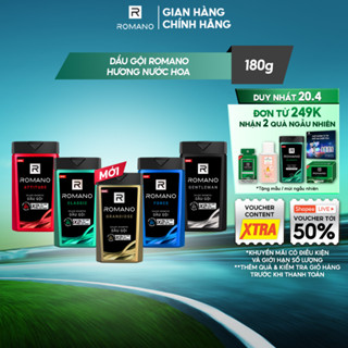 Dầu gội nam Romano hương Nước hoa nam 180g