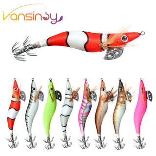2.0 # 2.5 # 3.0 # Mực Jig Mồi Câu Cá Cứng Tôm Tôm Dạ Quang Phát Sáng Trong Bóng Tối Nhân Tạo Spinner Mồi Giải Quyết Cho Mực Chui Bạch Tuộc