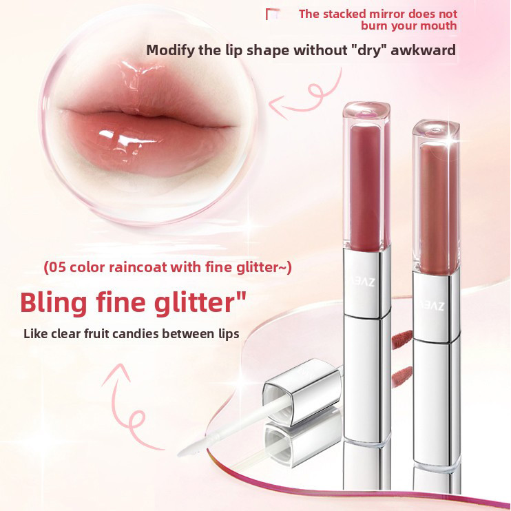 Son môi mờ hai đầu phủ môi chống dính cốc son bóng môi bóng phong phú lâu trôi không thấm nước trang điểm son môi | BigBuy360 - bigbuy360.vn