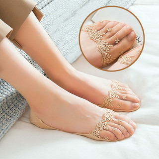 ECMN Nữ Cotton Thuyền Tất Silicon Chống Trơn Trượt Nông Miệng Giày Cao Gót Vô Hình Tất