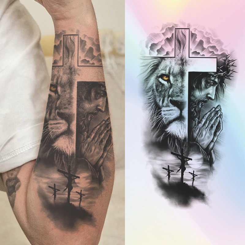 Miếng Dán Hình Xăm Tạm Thời Chống Thấm Nước Lâu Dài 30 Ngày Hình Xăm Giả Hình Xăm Tối Giản